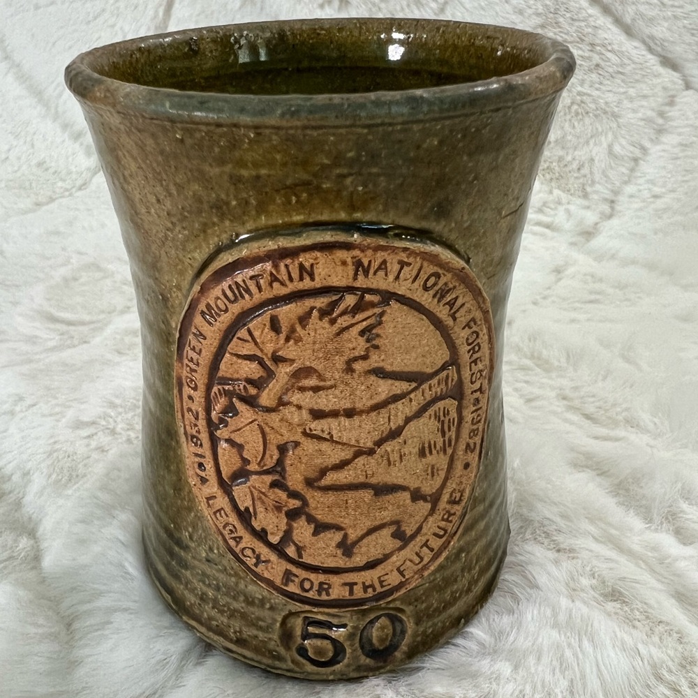 Handmade 50 Years Green Mountain National Forest Mug “Legacy for the Fut…